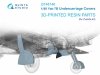 Quinta Studio QT48146 Yak-7B Undercarriage covers (Zvezda) 1/48